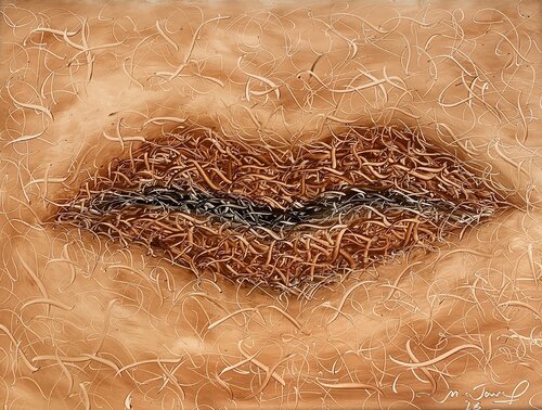 Smiley par Muhammad Jamil, Peinture en vente sur Singulart