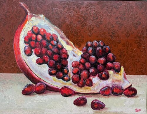 Heart of a Pomegranate by Lana Popova, Painting for Sale on Singulart