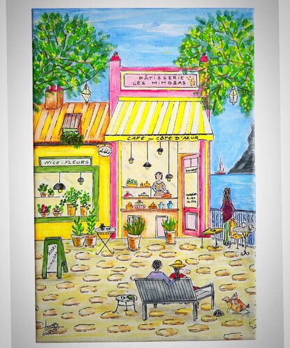 Niza naïf by Anne Pierre, 회화 for Sale on Singulart