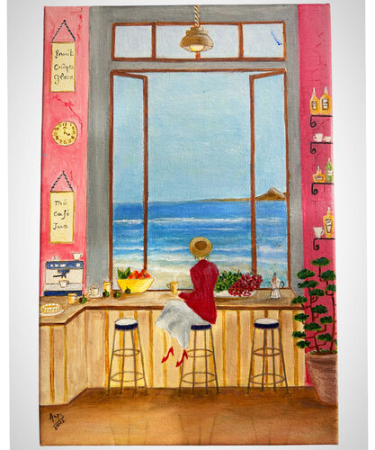 La ventana del mar del norte by Anne Pierre, 회화 for Sale on Singulart
