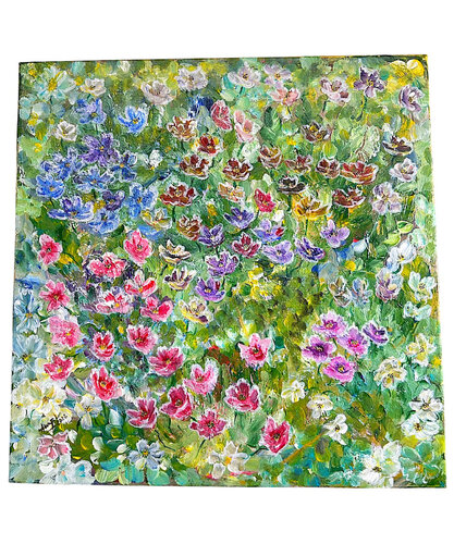 La felicidad de las flores par Anne Pierre, Peinture en vente sur Singulart