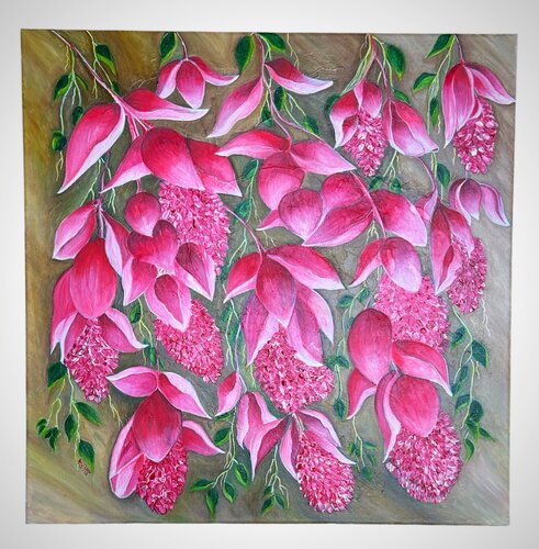 Le paradis des fleurs di Anne Pierre, Pittura in vendita su Singulart