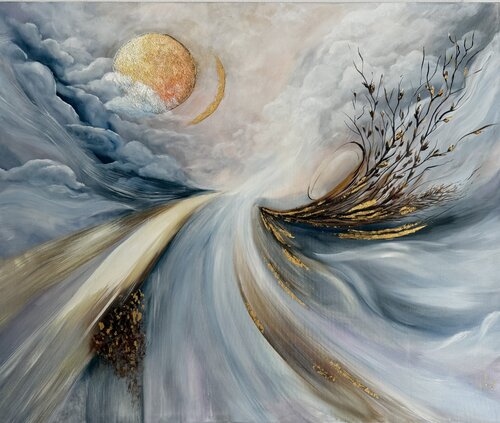 Journey to infinity by Ирина Кленке, Painting for Sale on Singulart