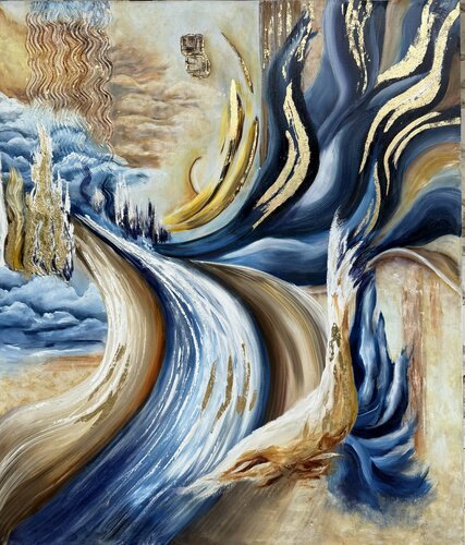 River of Celestial Light by Ирина Кленке, 絵画 for Sale on Singulart