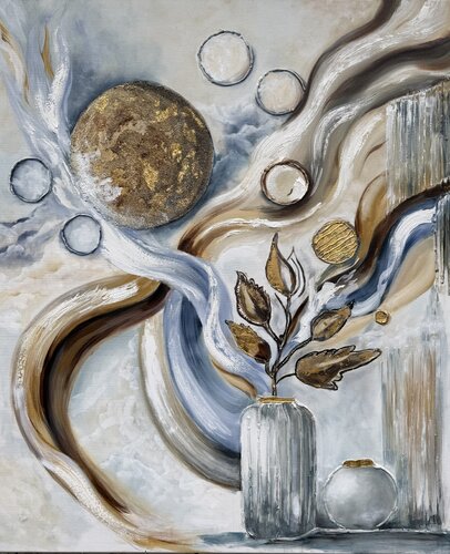 Завеса небесных течений di Ирина Кленке, Pittura in vendita su Singulart