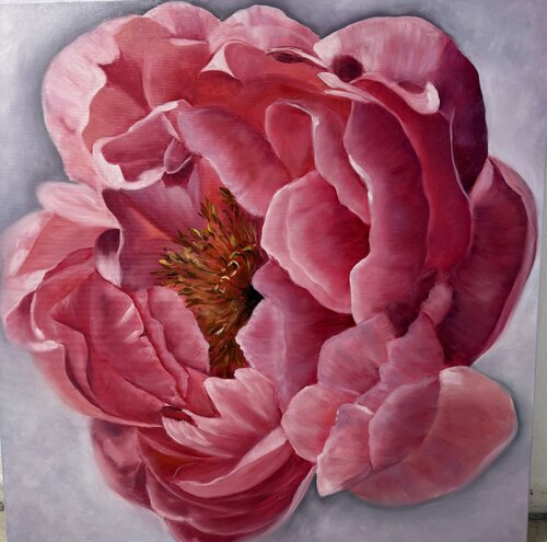 Velvet Bloom of Eternity de Ирина Кленке, Pintura a la venta en Singulart