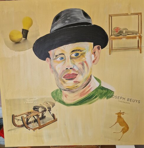 Hommage an Beuys by Kerstin Cornely, 회화 for Sale on Singulart