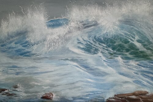 Winter Wave by Joylene Johnson, Painting for Sale on Singulart