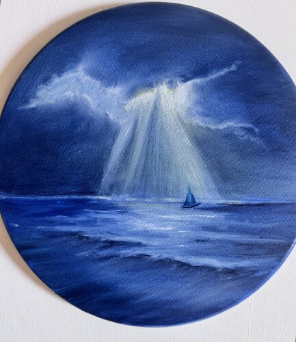 Midnight Sail by Joylene Johnson, Painting for Sale on Singulart