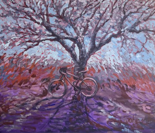 PURPLE BEATNIK by Joylene Johnson, 絵画 for Sale on Singulart