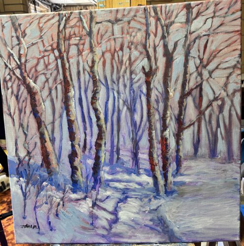 Winter Fantasy by Joylene Johnson, 絵画 for Sale on Singulart