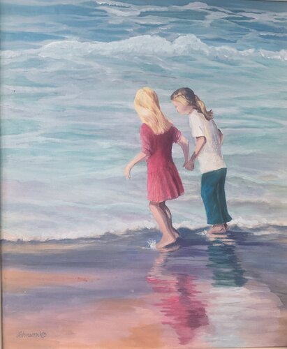 SEASIDE SISTERS by Joylene Johnson, Painting for Sale on Singulart