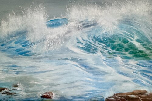 Winter Wave by Joylene Johnson, 版画 for Sale on Singulart
