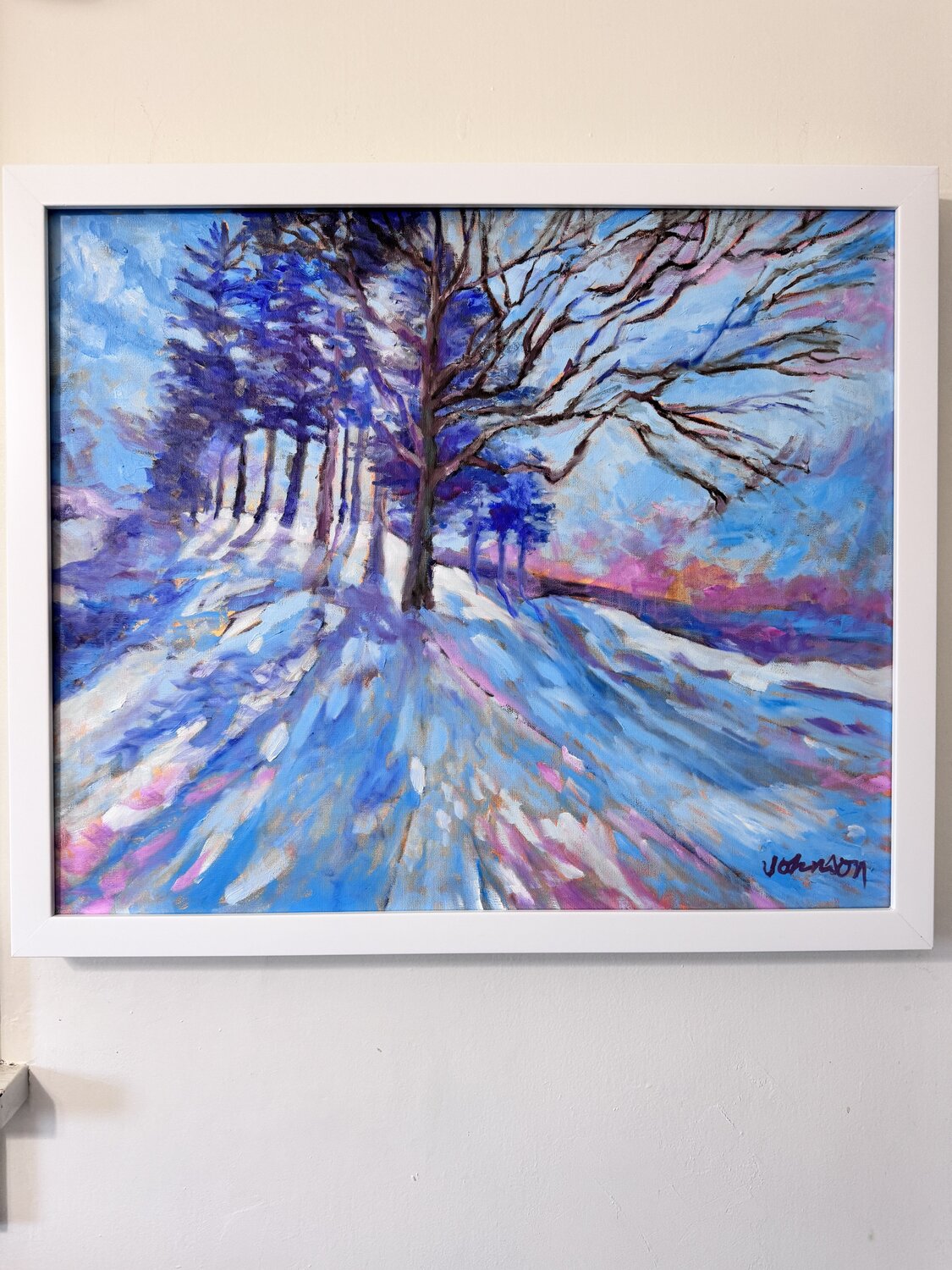 WINTER 3 Joylene Johnson Origineel schilderij te koop