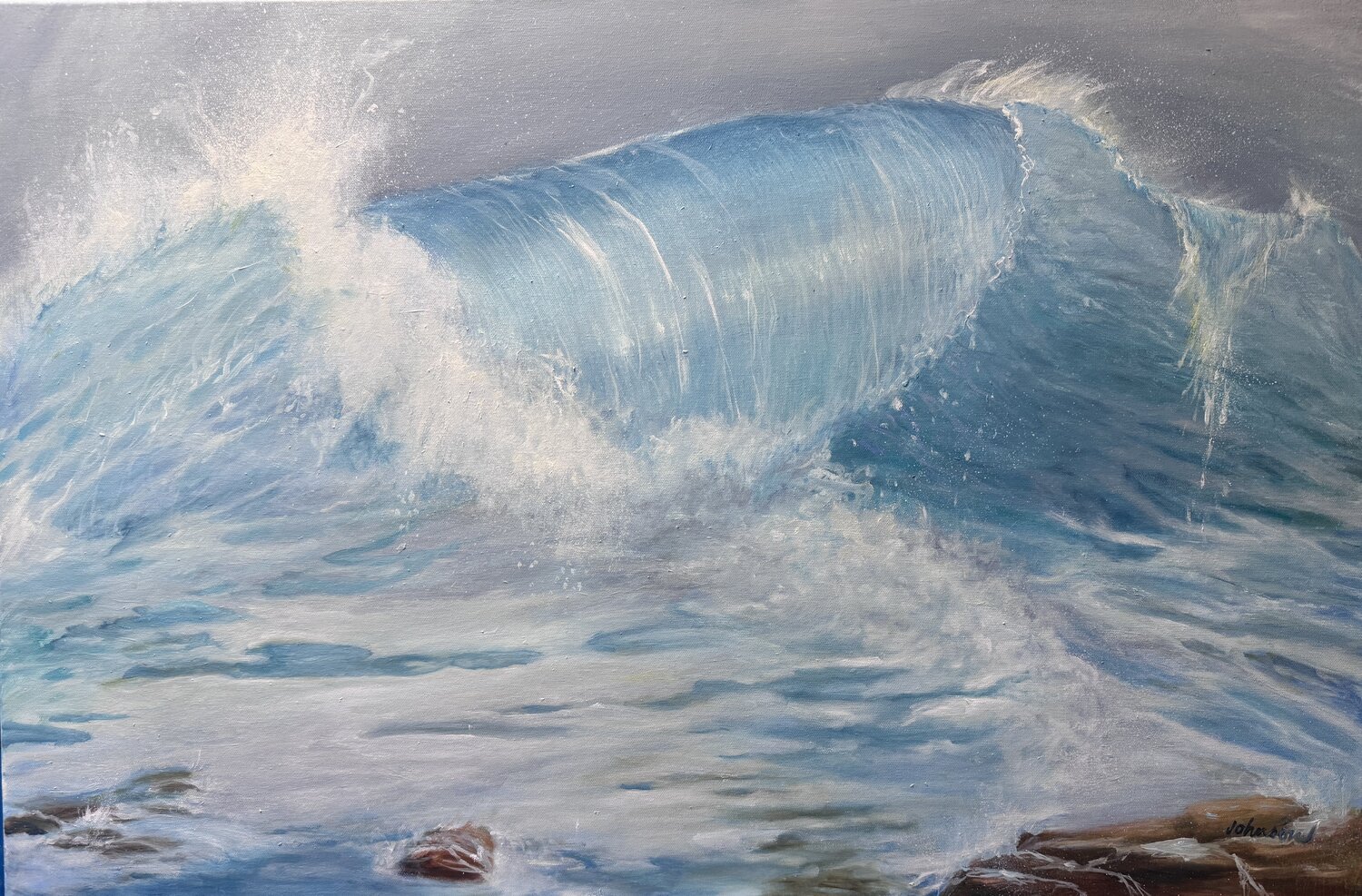 Come With Me To The Sea Joylene Johnson Originalgemälde zu verkaufen