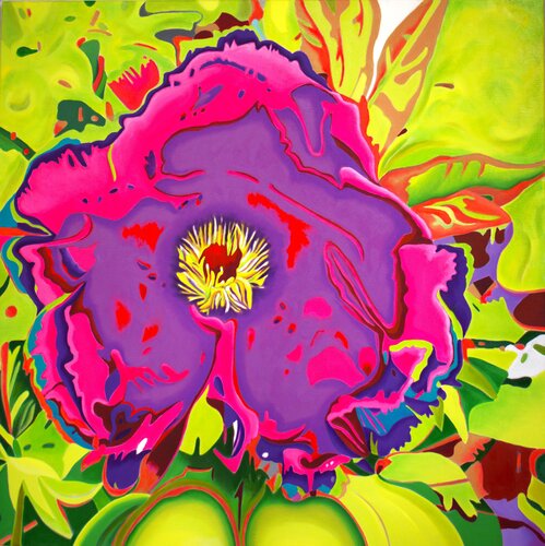Peony in ACID by James Chadima (JChadima), Painting for Sale on Singulart