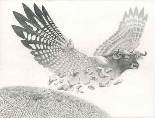 The great escape by John Rabou, Drawing for Sale on Singulart