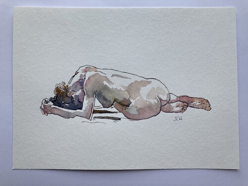 Hasse posing von John Rabou, Werk auf Papier kaufen auf Singulart