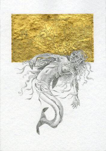 Mermaid di John Rabou, Opera su carta in vendita su Singulart
