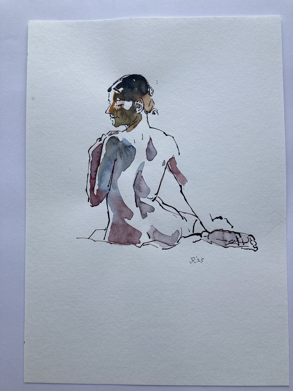 Hasse sitting from the back John Rabou