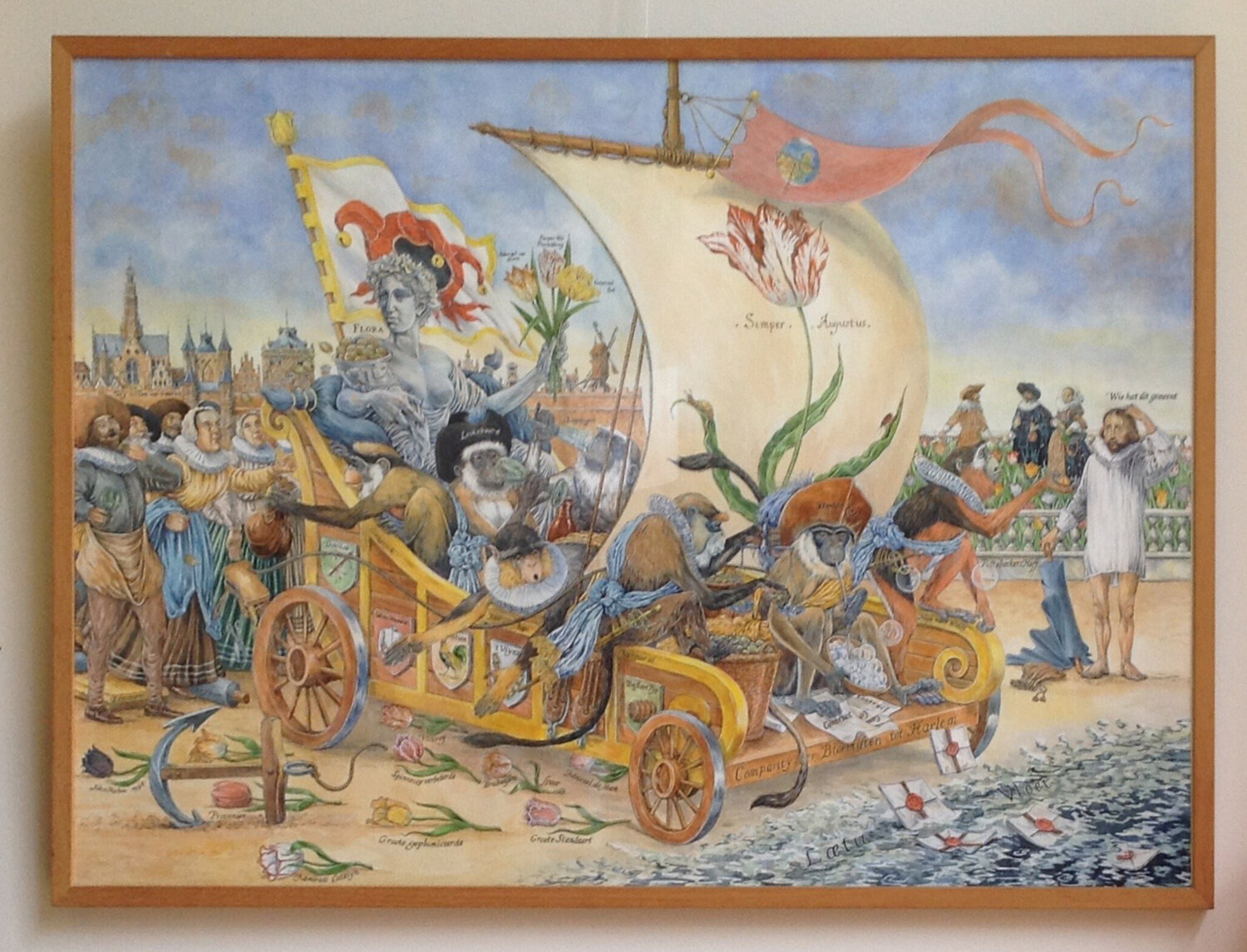 Allegorie op de Tulpomanie John Rabou Obra en papel en venta
