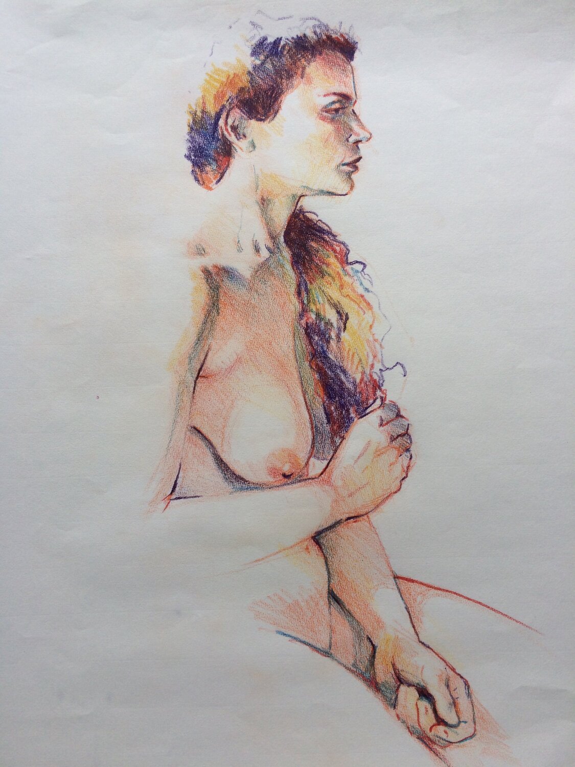 Studie in potlood van Ella John Rabou Work on Paper for sale
