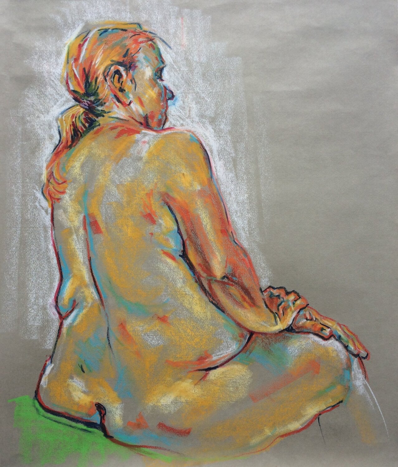 Ella, gezien schuin van achteren John Rabou Work on Paper for sale