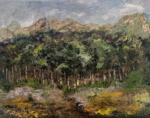 LUZ ENTRE LOS ARBOLES by Nuria Candau Vidal, Painting for Sale on Singulart