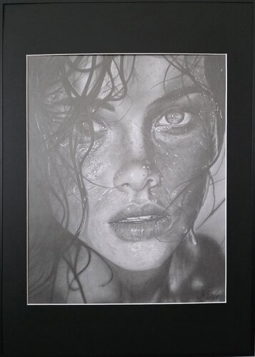 You touched my heart by Merle Soolo, Drawing for Sale on Singulart