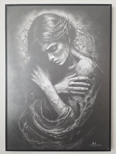 Mesh of the past by Merle Soolo, Drawing for Sale on Singulart