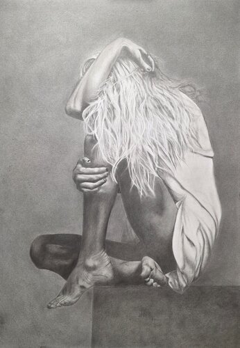 No one sees your pain par Merle Soolo, Dessin en vente sur Singulart