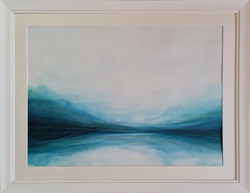 Deep Blue Thoughts par Ana María Cepoi, Œuvre sur papier en vente sur Singulart