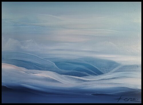 Deep blue sea von Ana María Cepoi, Malerei kaufen auf Singulart