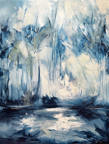 sunny winter days di Ana María Cepoi, Pittura in vendita su Singulart
