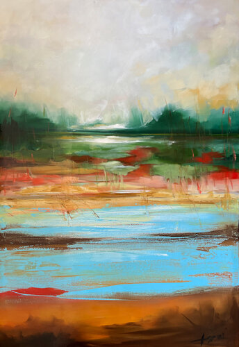 The Lines Between Us di Ana María Cepoi, Pittura in vendita su Singulart