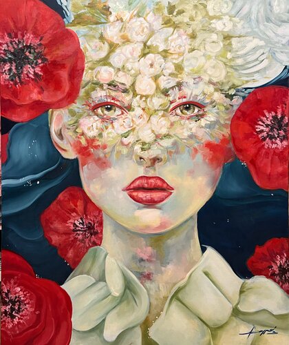 Amapola par Ana María Cepoi, Peinture en vente sur Singulart