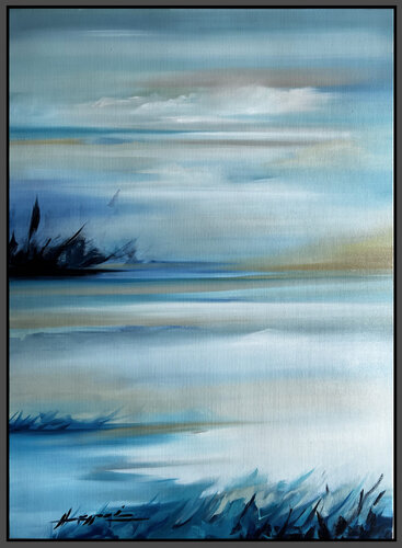 Blue Reflections par Ana María Cepoi, Peinture en vente sur Singulart