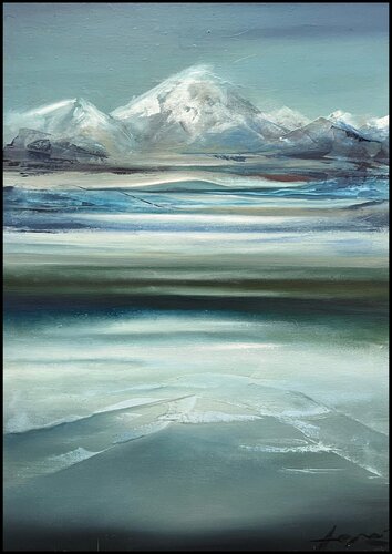 Frozen Lake di Ana María Cepoi, Pittura in vendita su Singulart