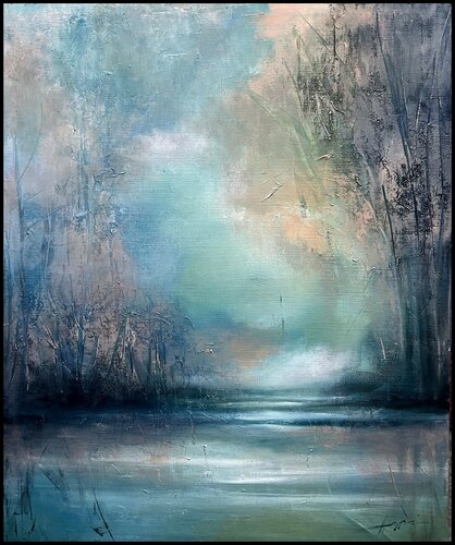 Early Morning Mist di Ana María Cepoi, Pittura in vendita su Singulart