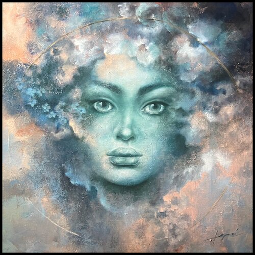 Halo of Becoming di Ana María Cepoi, Pittura in vendita su Singulart