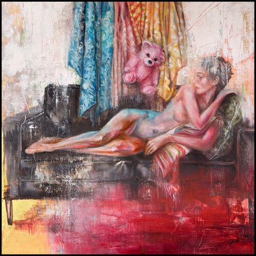 Observing — from The After by Ana María Cepoi, Painting for Sale on Singulart