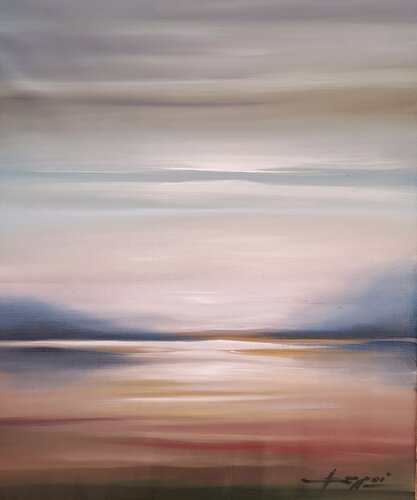 Distance and Space par Ana María Cepoi, Peinture en vente sur Singulart