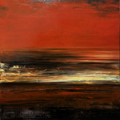 My Sunset Sky di Ana María Cepoi, Pittura in vendita su Singulart