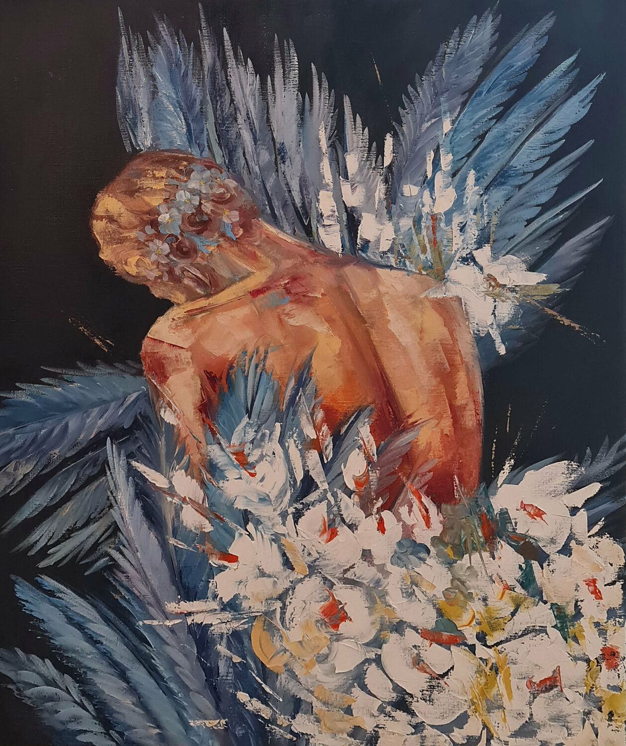 Thinking of you Ana María Cepoi Originalgemälde zu verkaufen