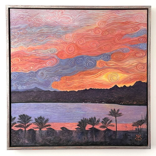 Sonnenuntergang am Roten Meer by Margit Doupnik, Painting for Sale on Singulart
