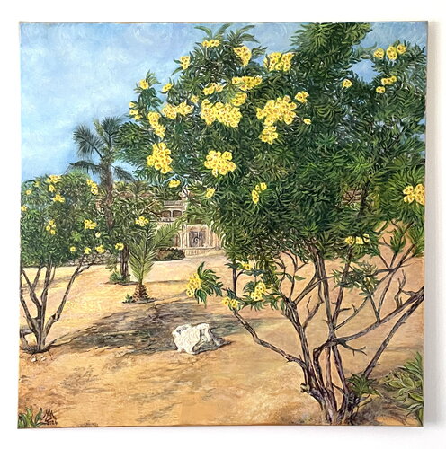 Garten am Roten Meer di Margit Doupnik, Pittura in vendita su Singulart