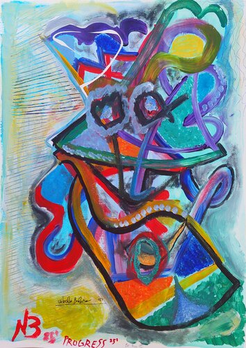 Progress van Nikola Brlečić, Werk op papier te koop op Singulart