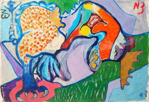 Royal chicken by Nikola Brlečić, Painting for Sale on Singulart