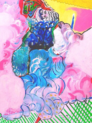 Two head woman van Nikola Brlečić, Schilderij te koop op Singulart