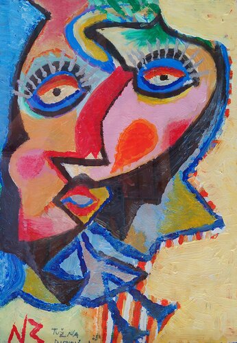 Sad girl par Nikola Brlečić, Peinture en vente sur Singulart